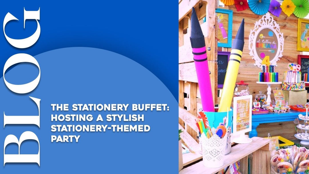 The Stationery Buffet: Hosting a Stylish Stationery-themed Party - SCOOBOO