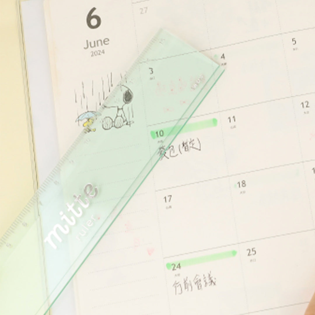 Sun Star Clear Mitte 15cm Ruler