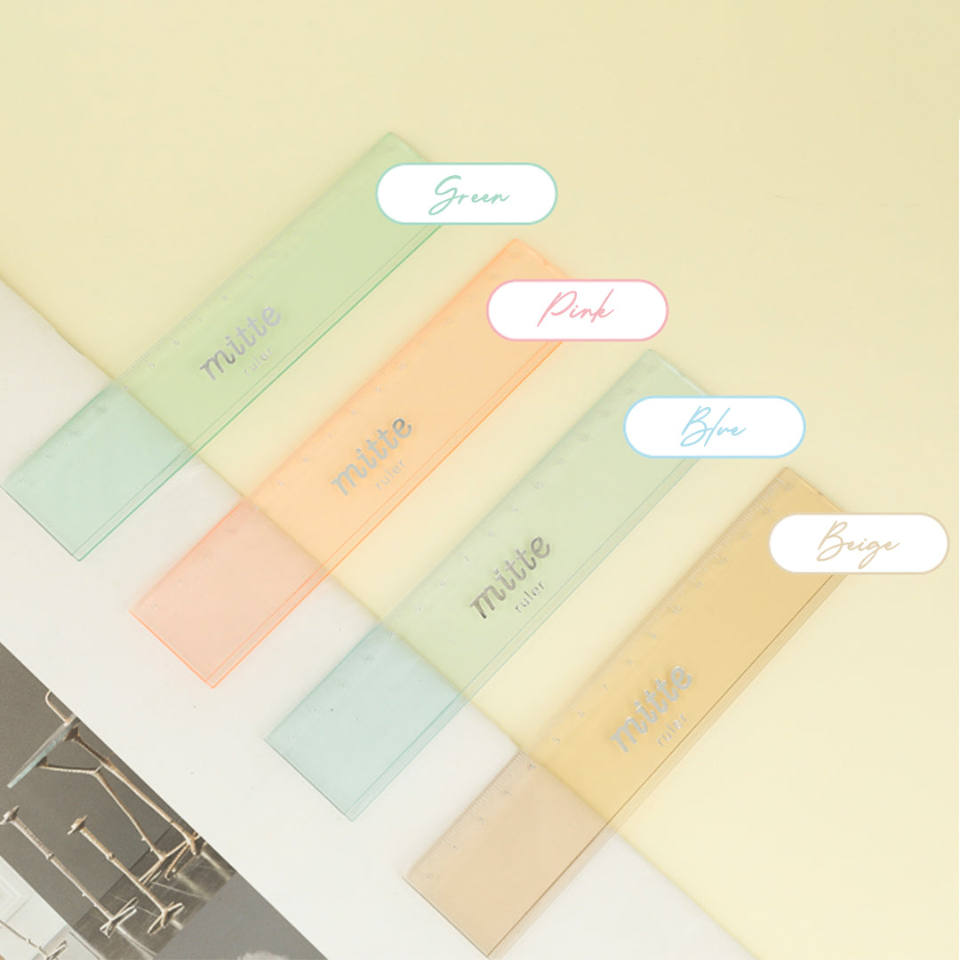 Sun Star Clear Mitte 15cm Ruler