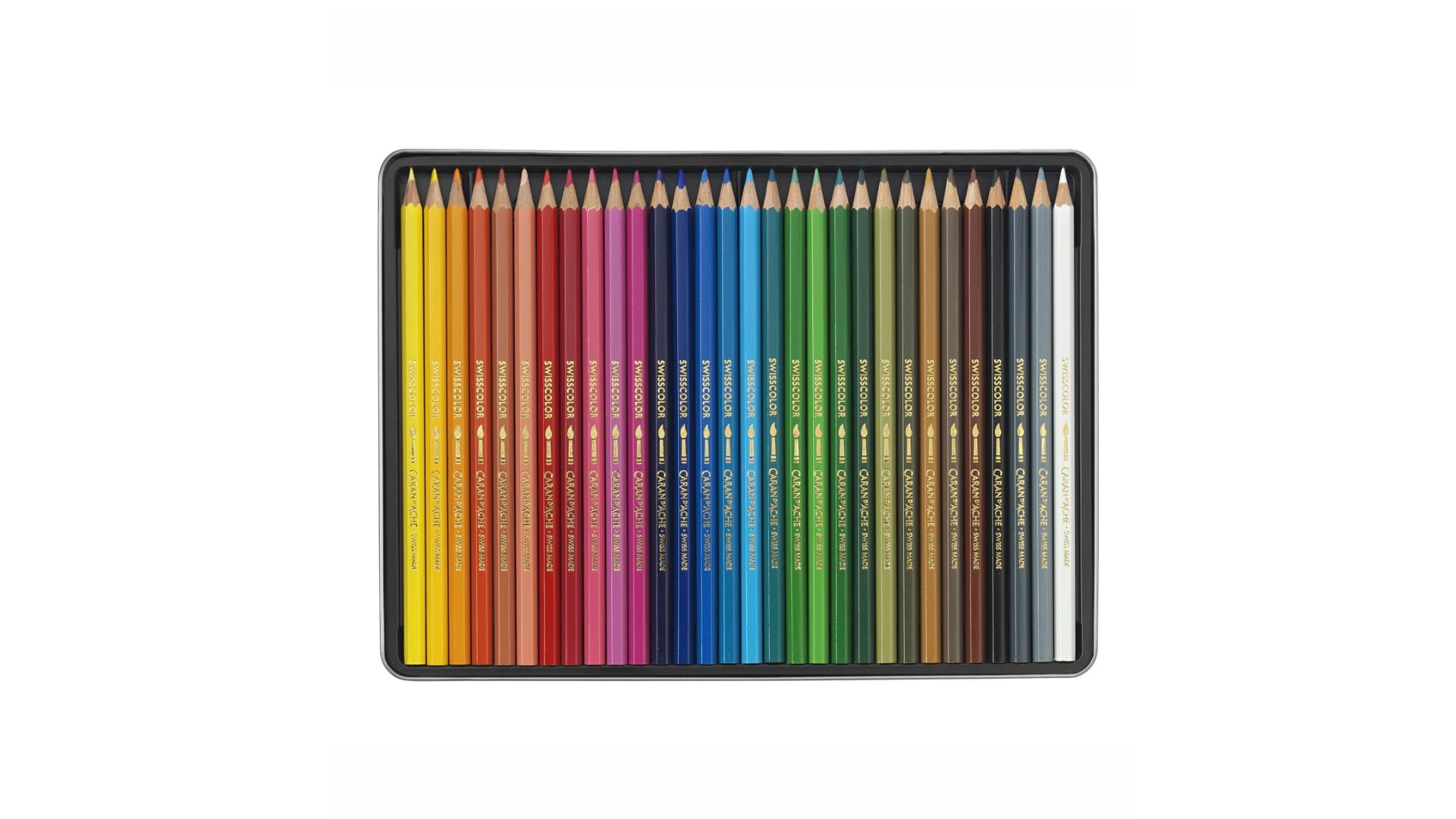 Caran D'Ache SWISSCOLOR Metal Water Pencil 30 PCS