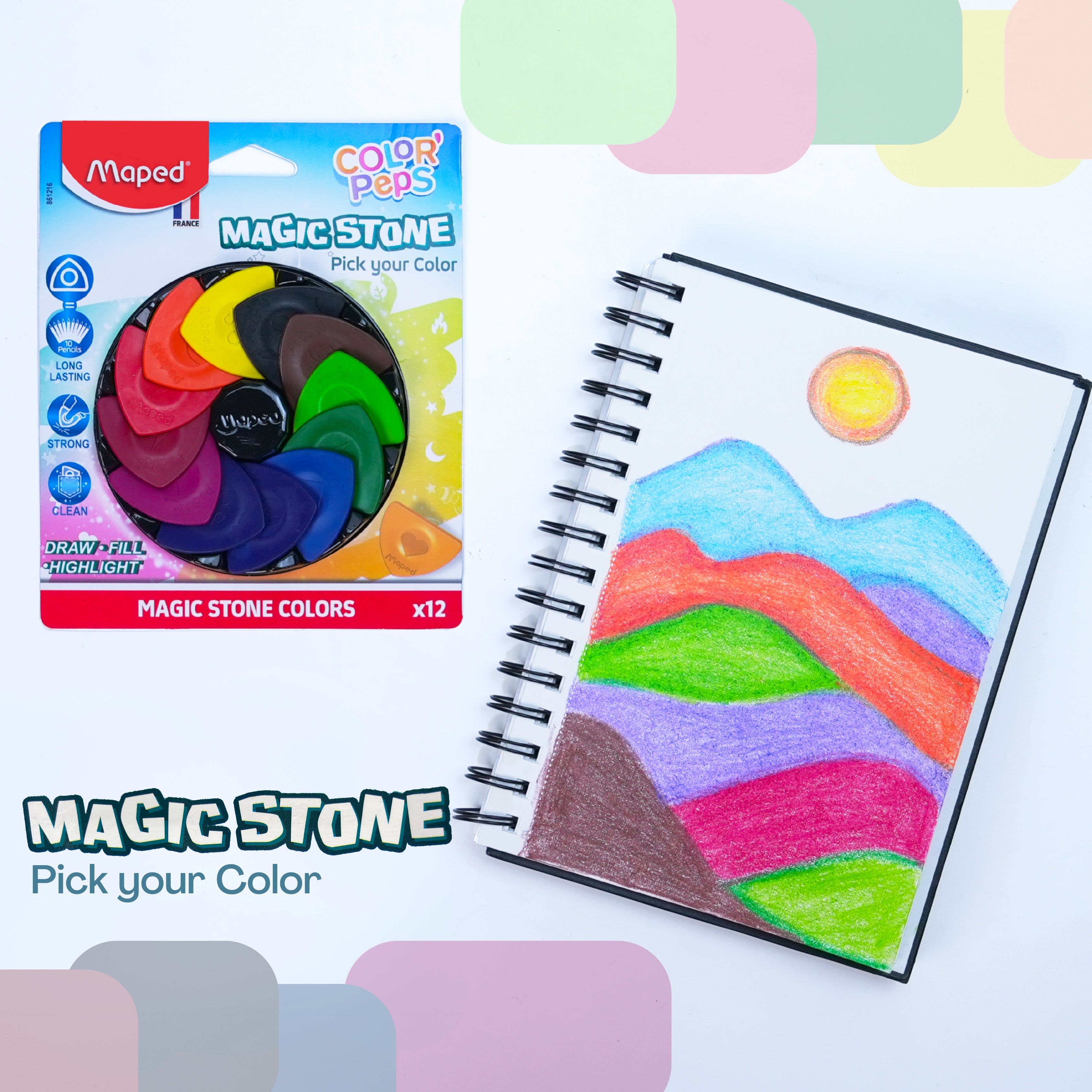 Maped Color'peps 12 Shades Magic Stone