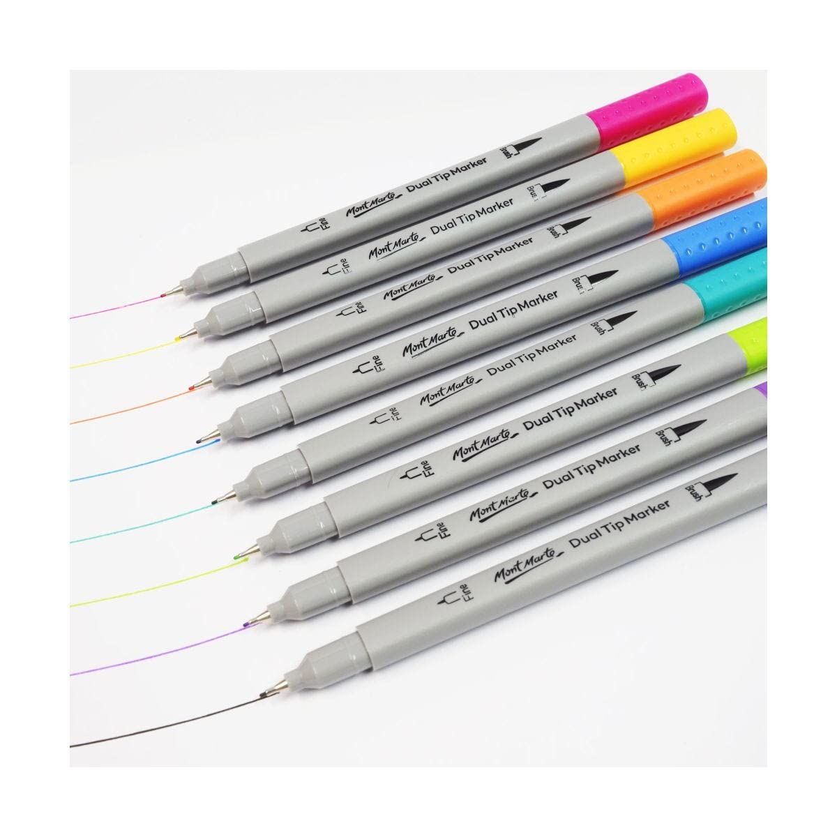 Mont Marte Dual Tip Brush/Fineliners Signature - 48pc