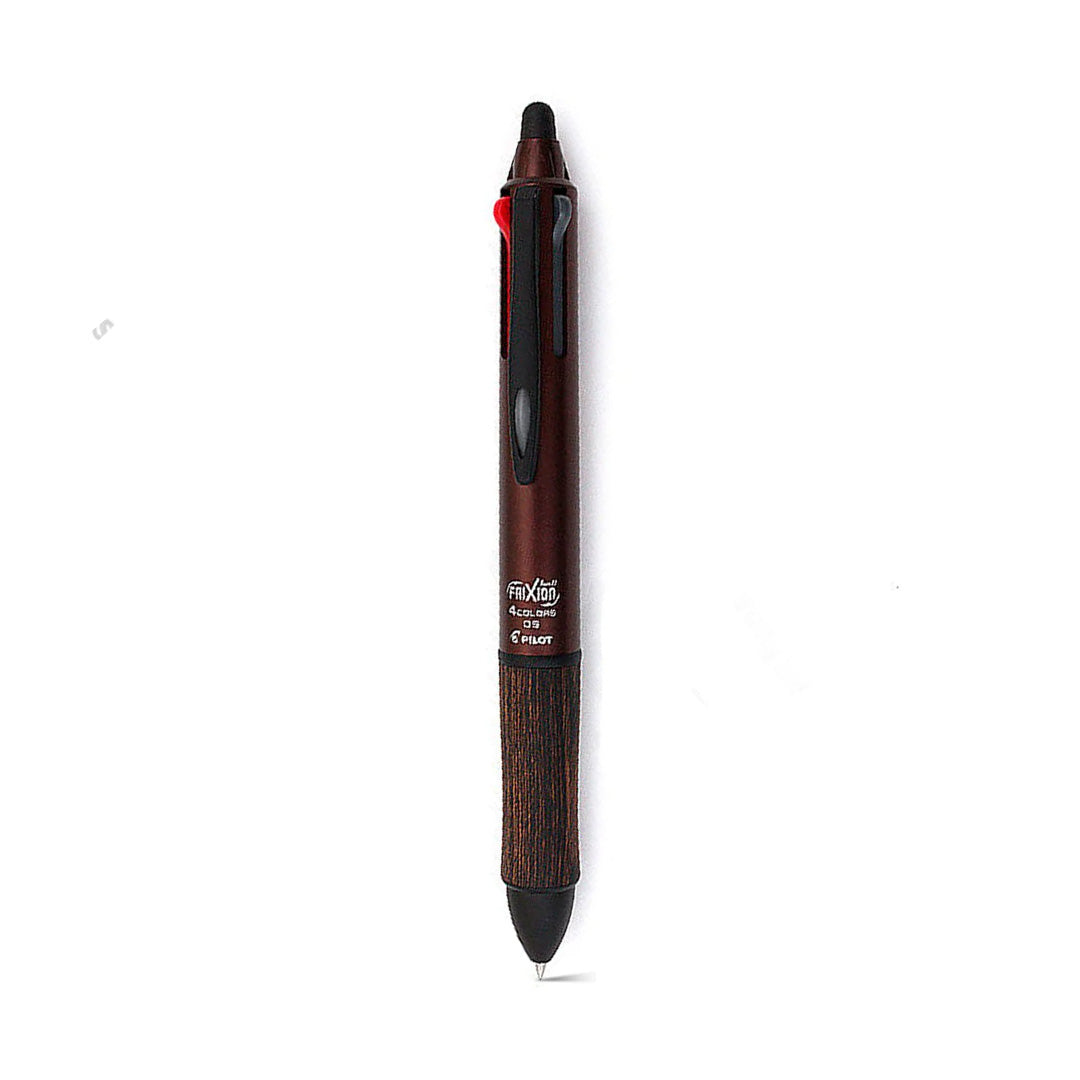 Pilot FriXion Ball 4 Wood 4 Color Gel Ink Multi Pen - 0.5 mm