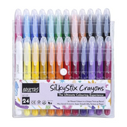 Brustro SilkyStix Crayons - Set of 24 Crayon Set