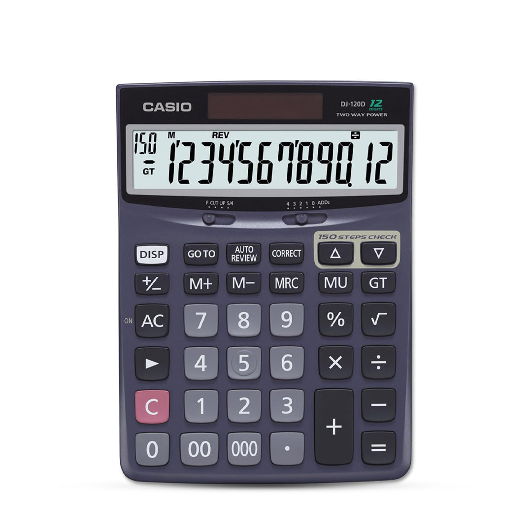 Casio 150 Steps Check and Correct Desktop Calculator with Bigger Screen/Keys