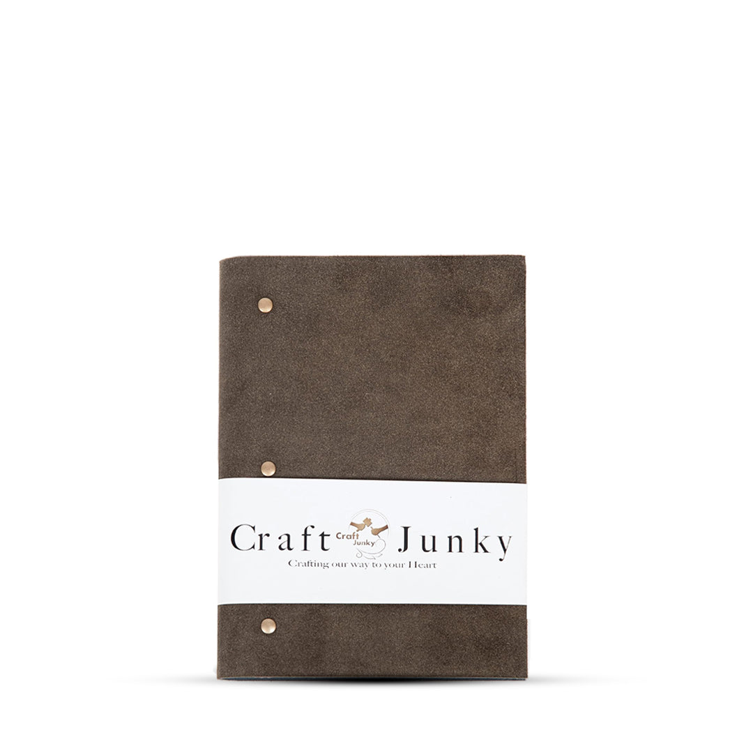 Craft Junky Suede Leather A5 Ruled Diary