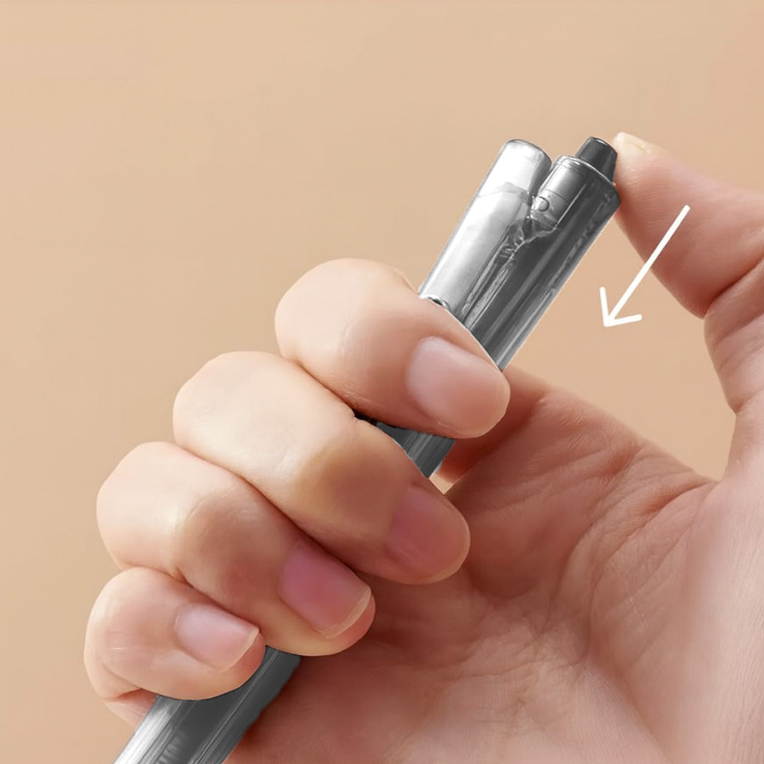 Kaco K9 Transparent Black 0.5mm Gel Pen