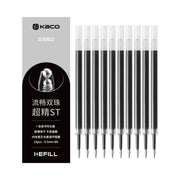 Kaco Black Ink Gel Pen Refills (ST Tip)- Pack of 10