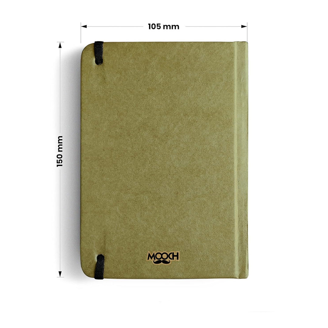 Mooch Jungle Series Khaki A6 Plain Notebook