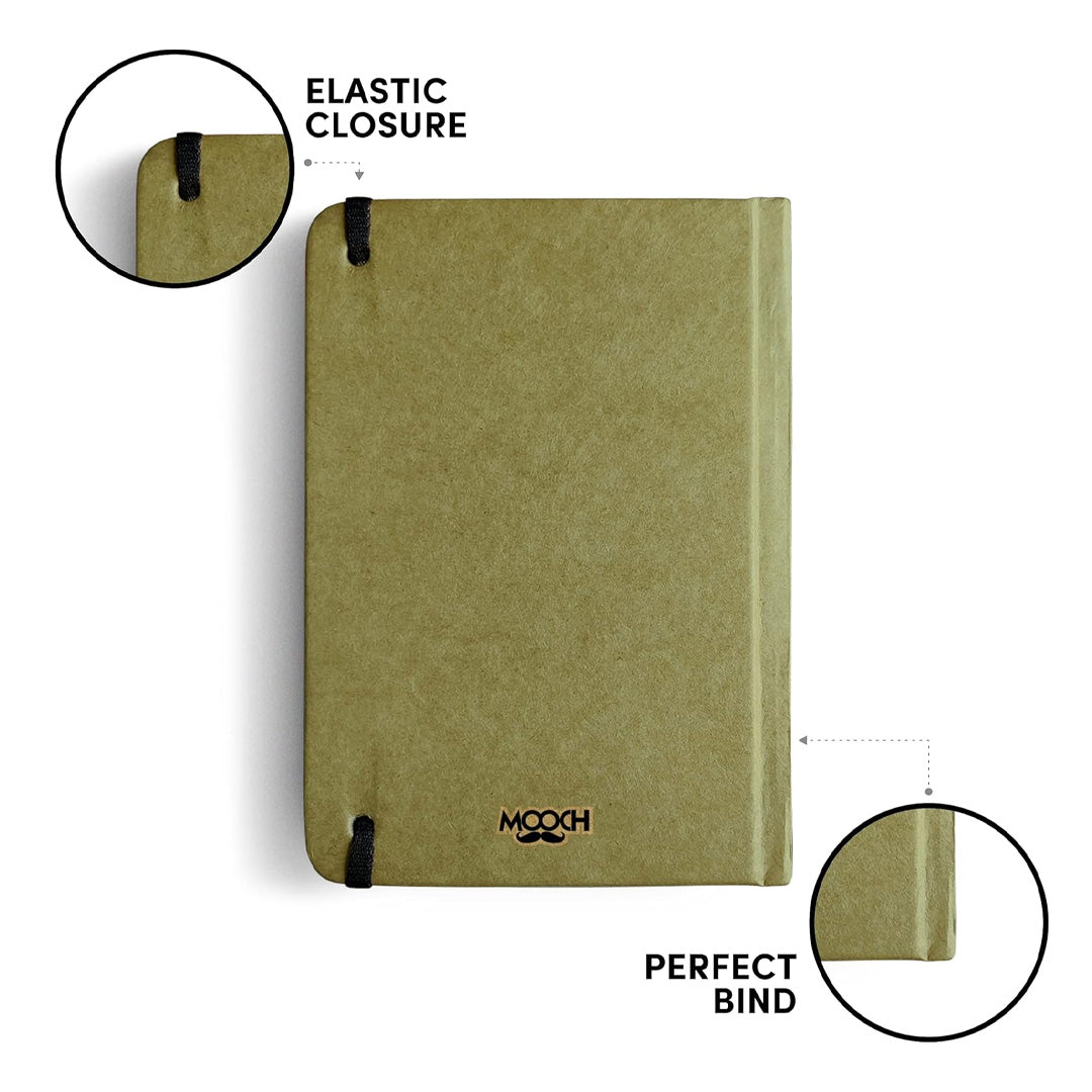 Mooch Jungle Series Khaki A6 Plain Notebook