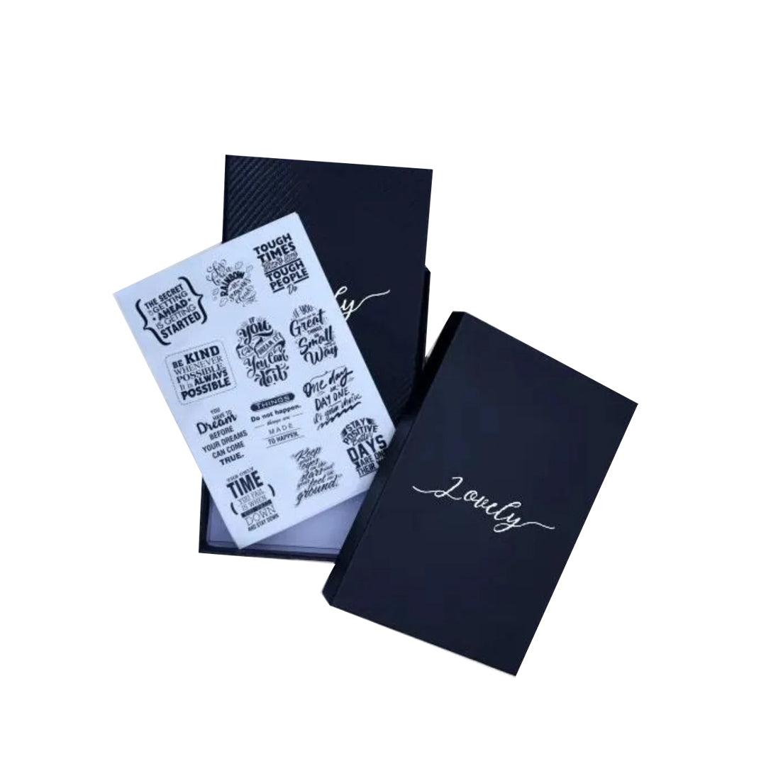 Lovely Store Carbon Fiber Weekly Planner