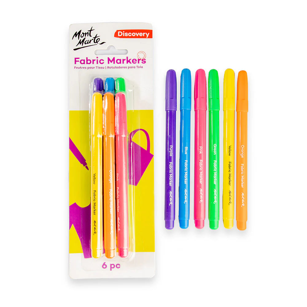 Mont Marte Fabric Markers Discovery - 6pc
