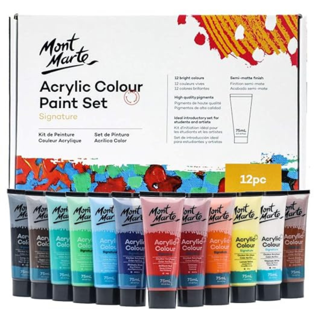 Mont Marte Acrylic Colour Paint Set  - Multicolor