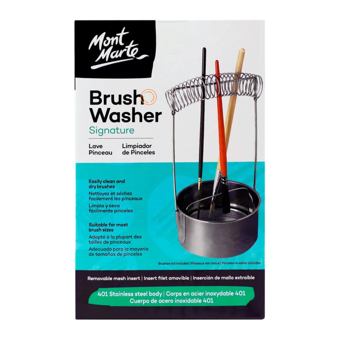 Mont Marte Brush Washer Signature Stainless Steel