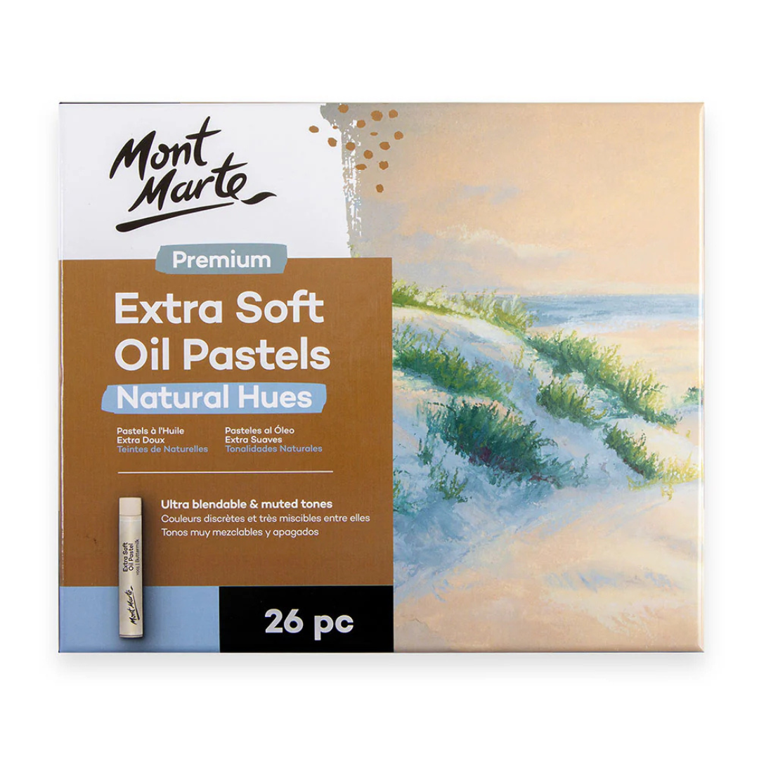 Mont Marte Extra Soft Oil Pastels Natural Hues Premium