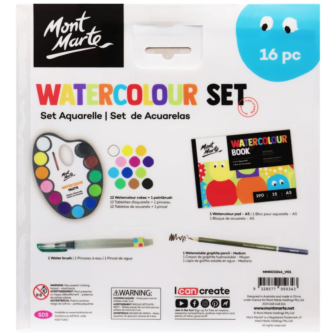 Mont Marte Watercolour Set 16pc