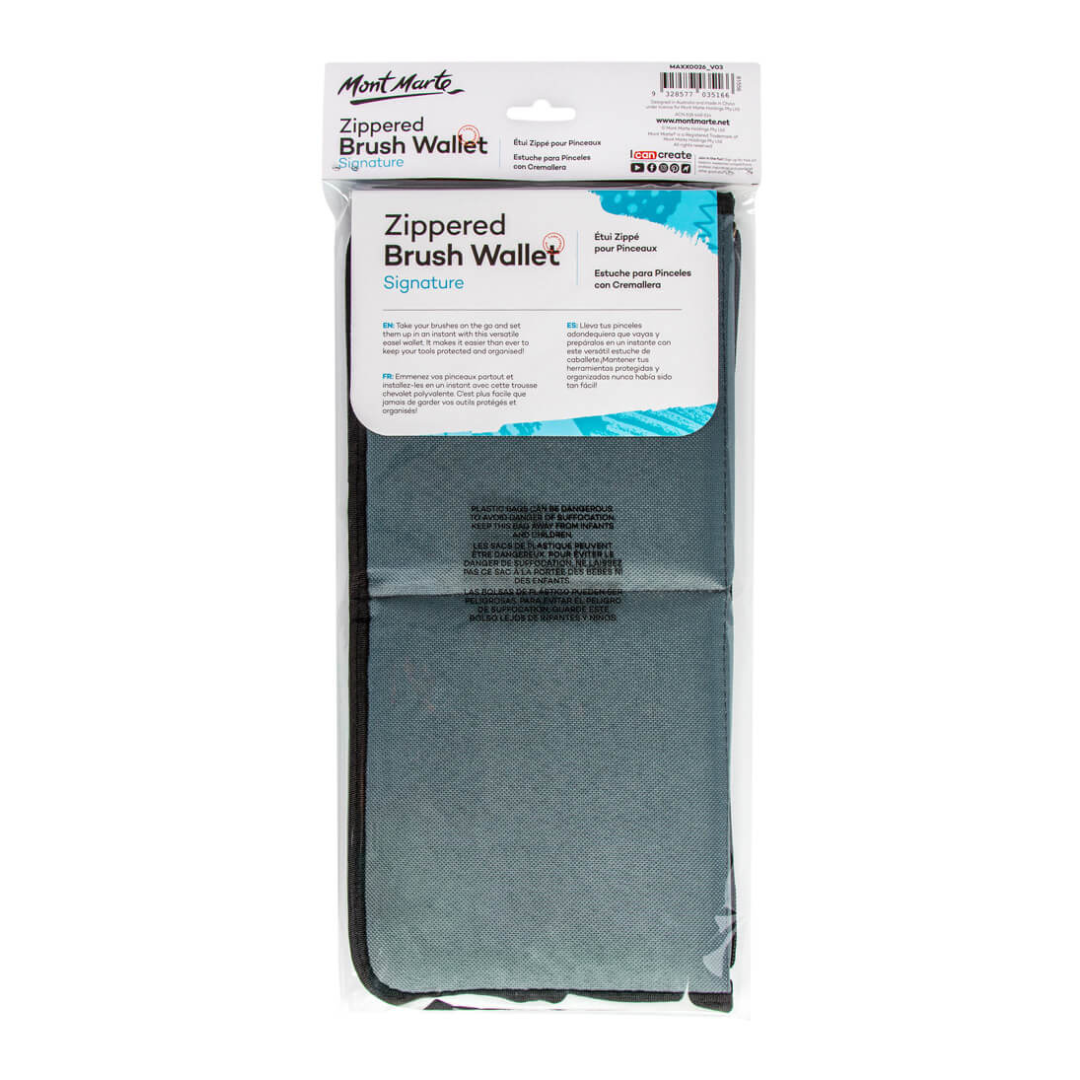 Mont Marte Zippered Brush Wallet