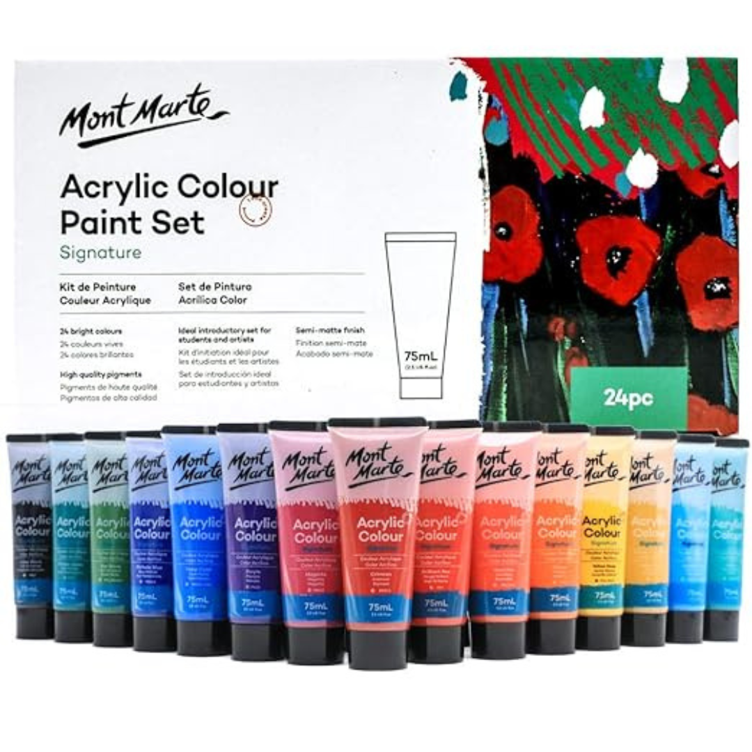 Mont Marte Acrylic Colour Paint Set  - Multicolor