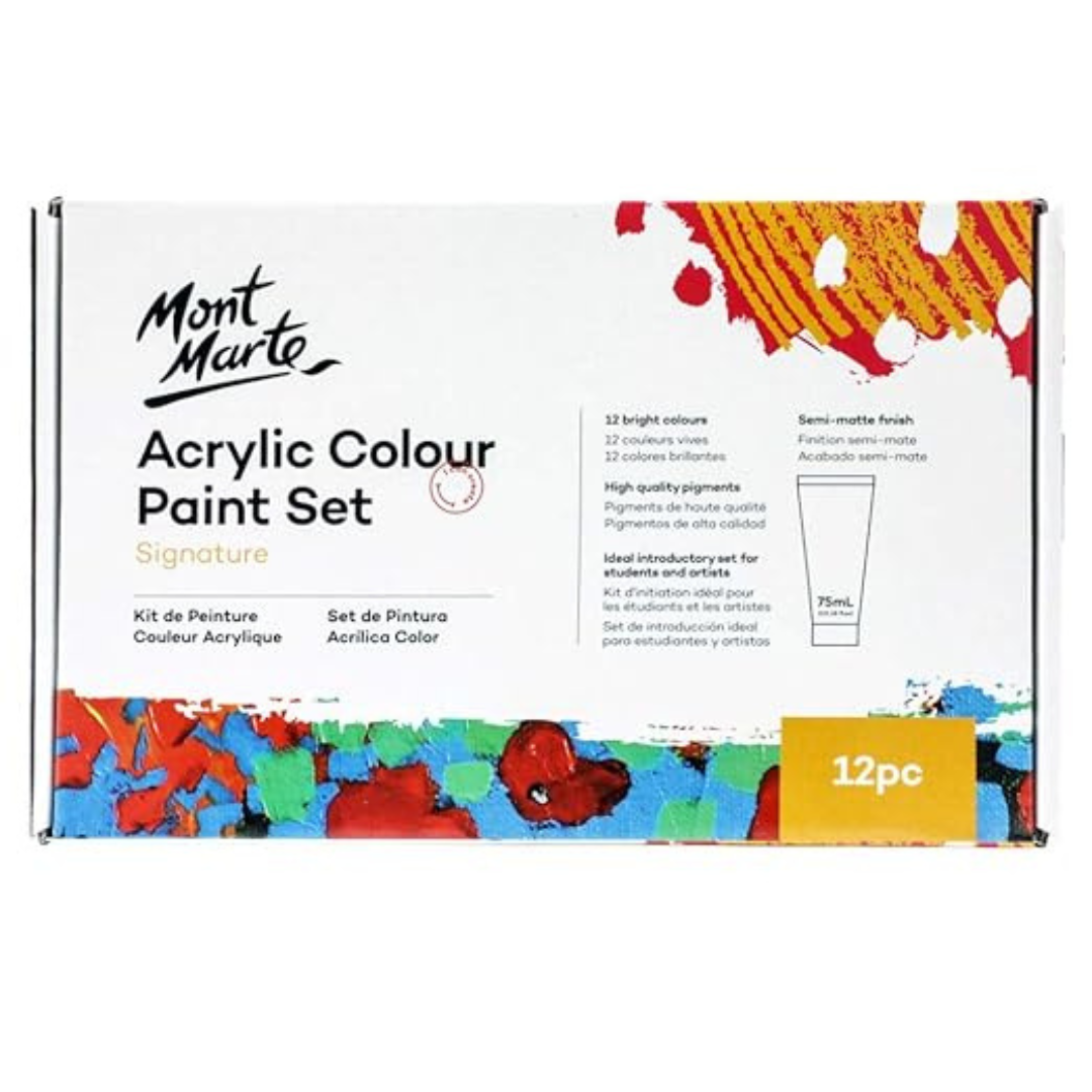 Mont Marte Acrylic Colour Paint Set  - Multicolor