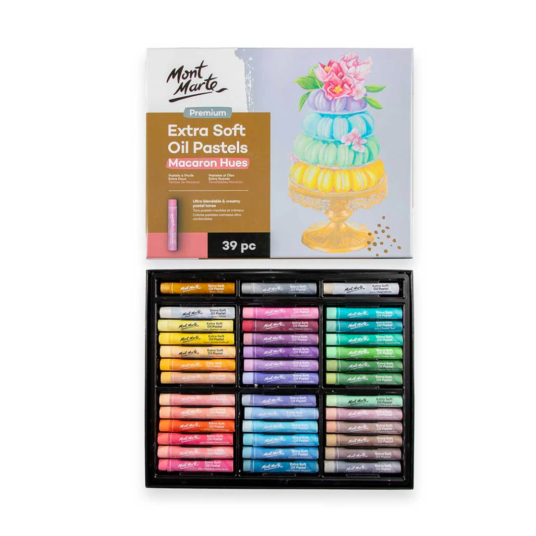Mont Marte Extra Soft Oil Pastels Macaroon Hues Premium