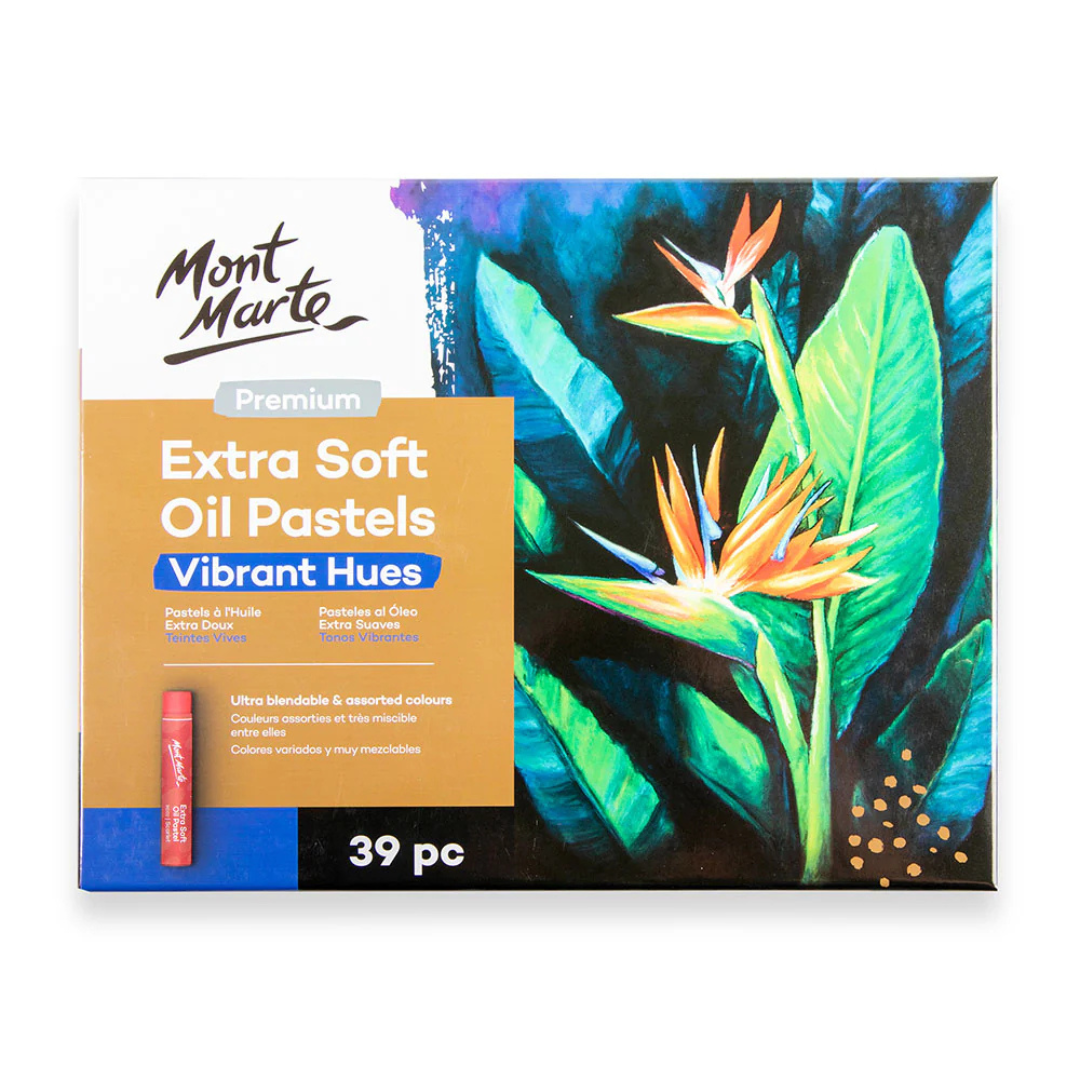 Mont Marte Extra Soft Oil Pastels Vibrant Hues Premium