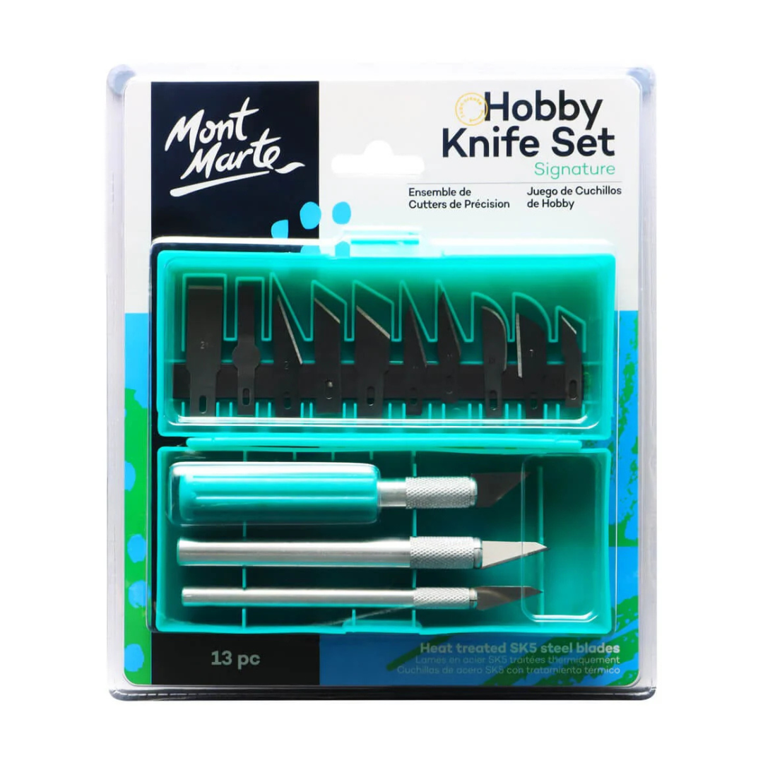 Mont Marte Hobby Knife Set Signature 13pc