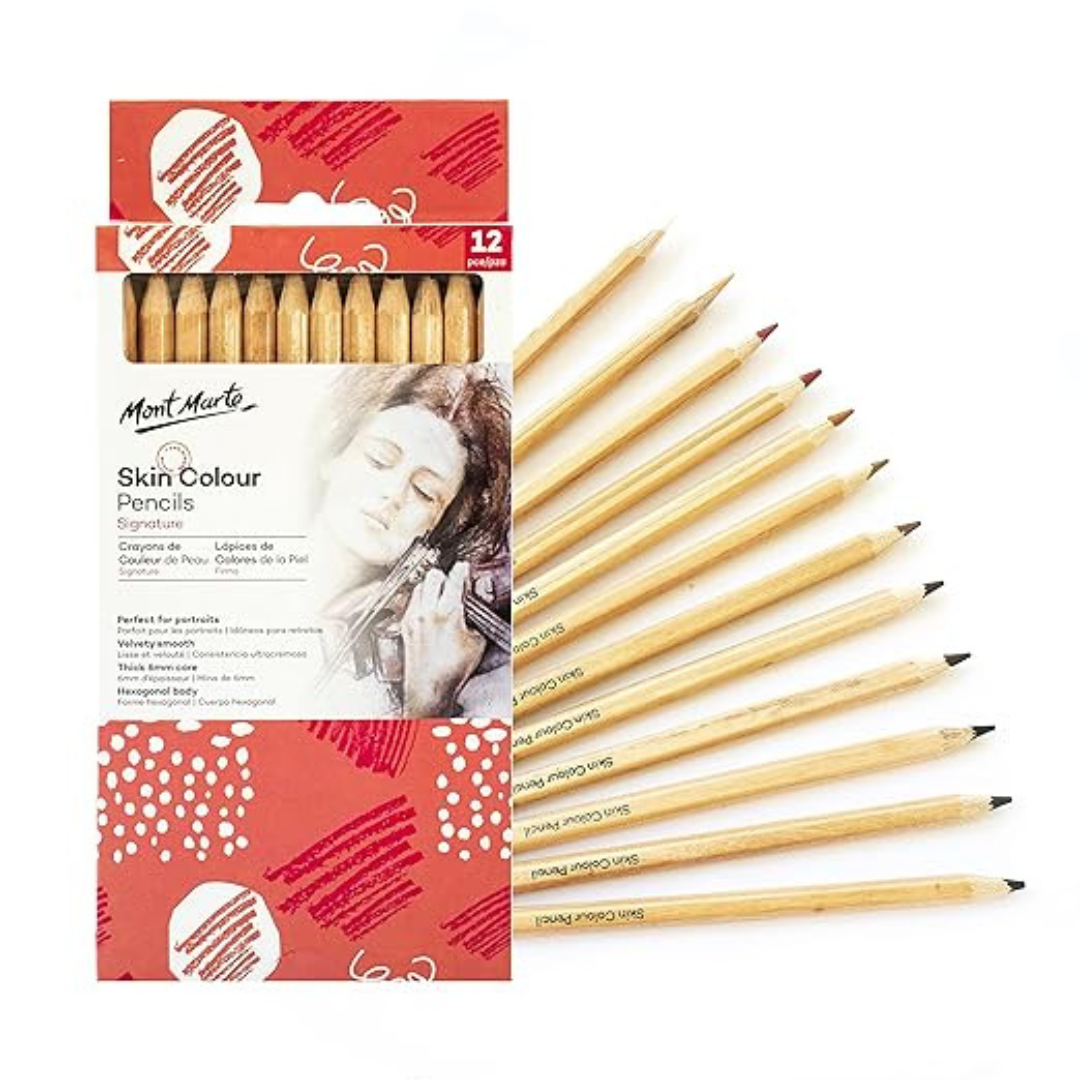 Mont Marte Skin Colour Pencils Signature 12pc