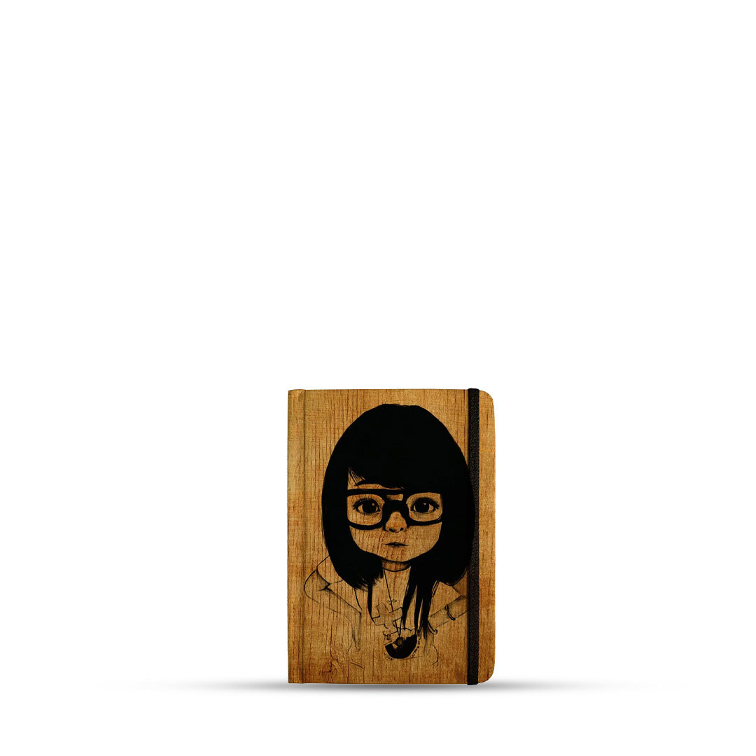 Mooch Nerd Girl A6 Plain Notebook