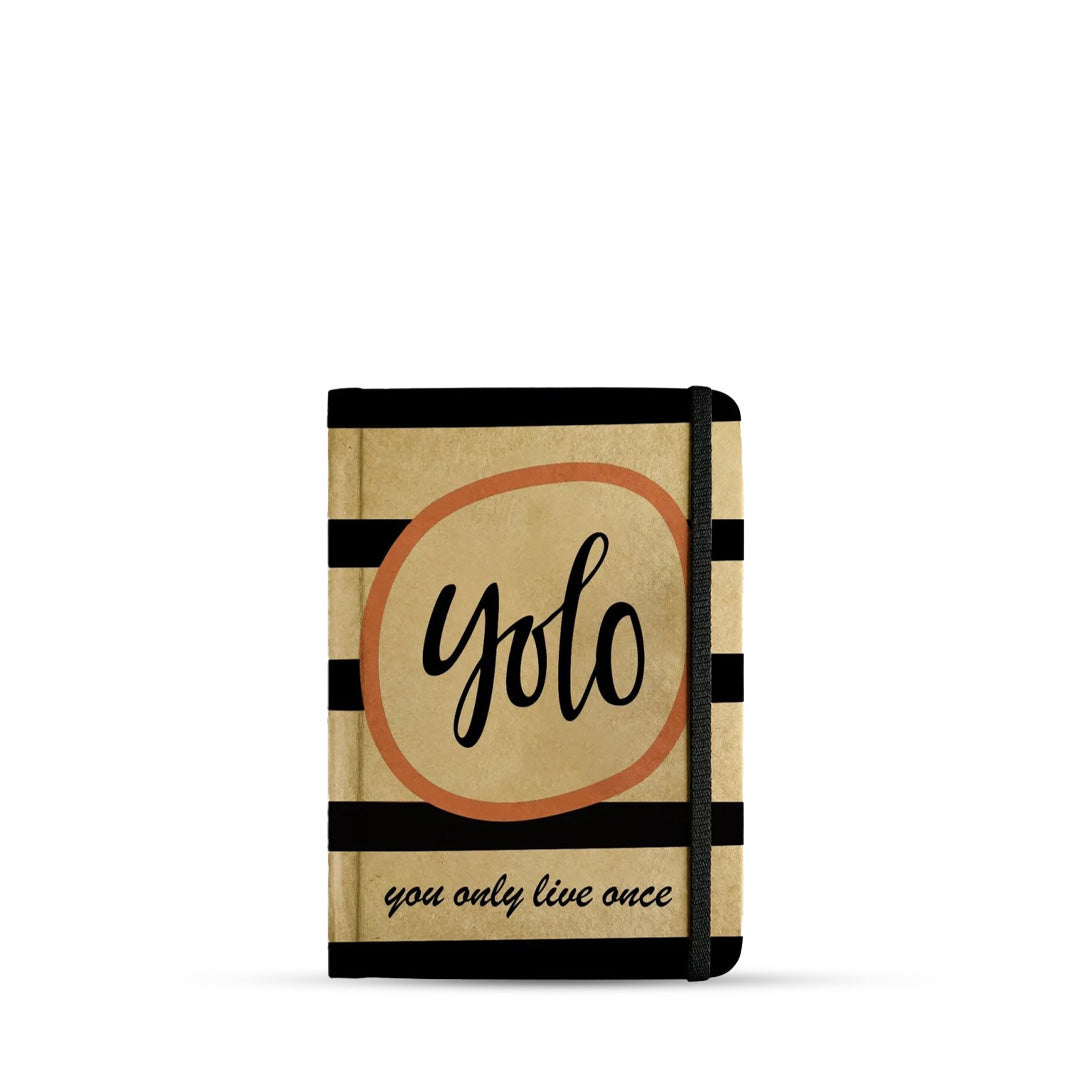 Mooch Quotes Khaki A5 Plain Notebook