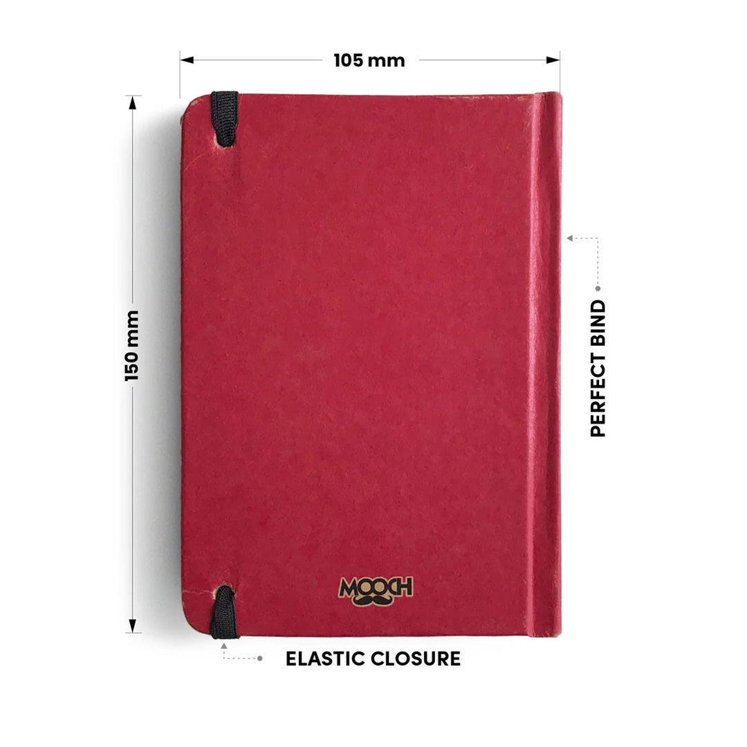 Mooch Too Cool For School A6 Plain Notebook
