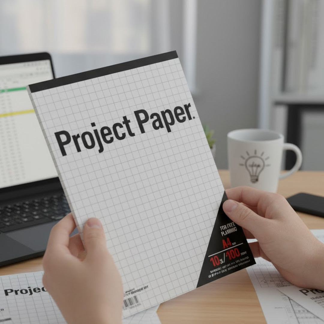 Okina Project Paper A4 Grid Notepad