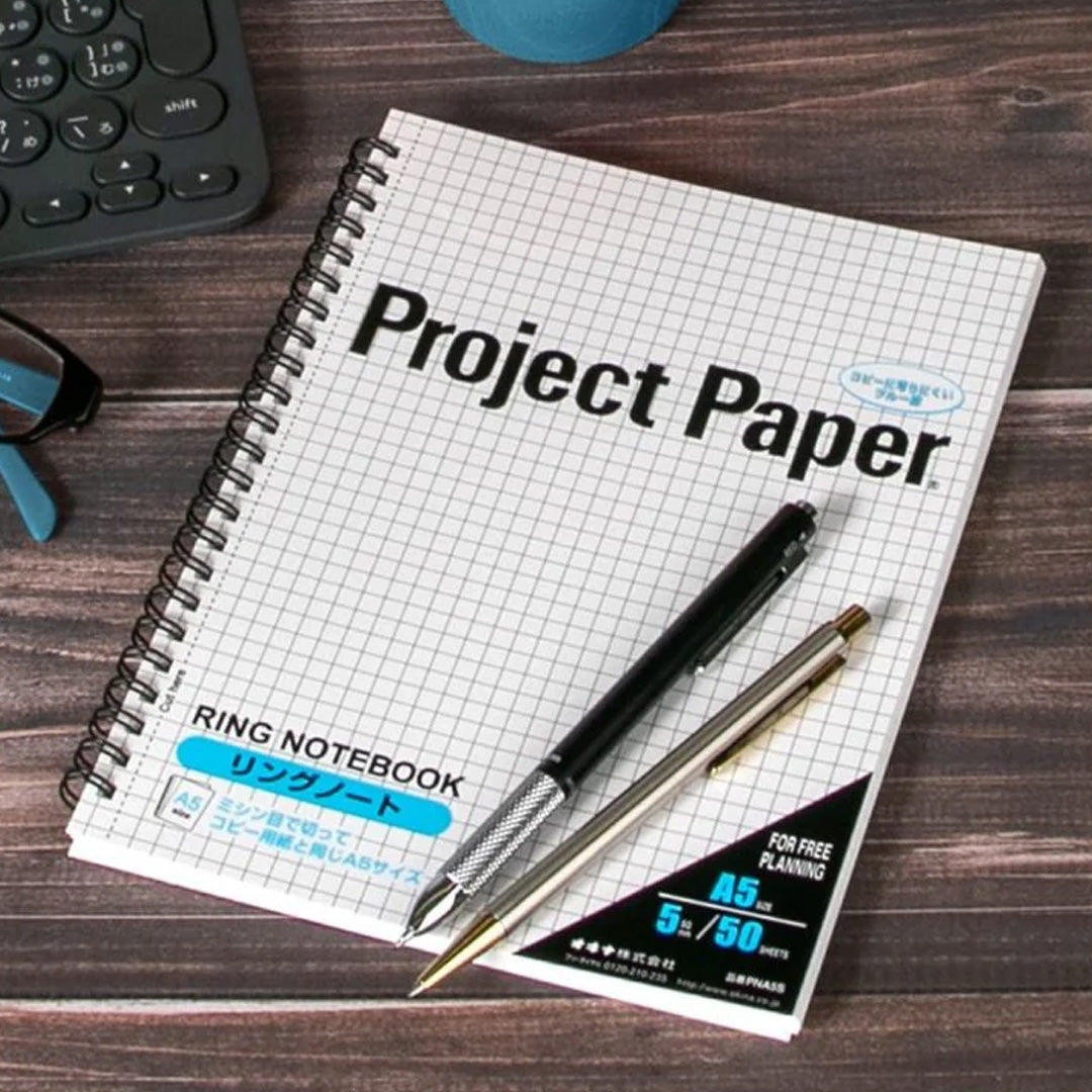 Okina Project Ring Grid Notebook