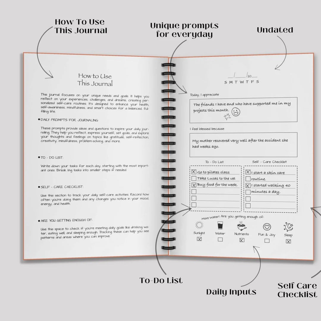 Simply Scribble Wellness A5 Journal