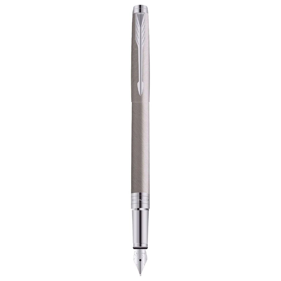 Parker Premium Aster Brushed Metal CT Fountain Pen – SCOOBOO