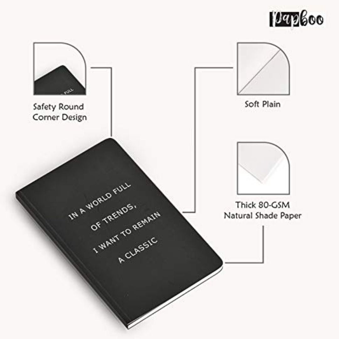 Papboo Soft-bound A5 Ruled Notebook