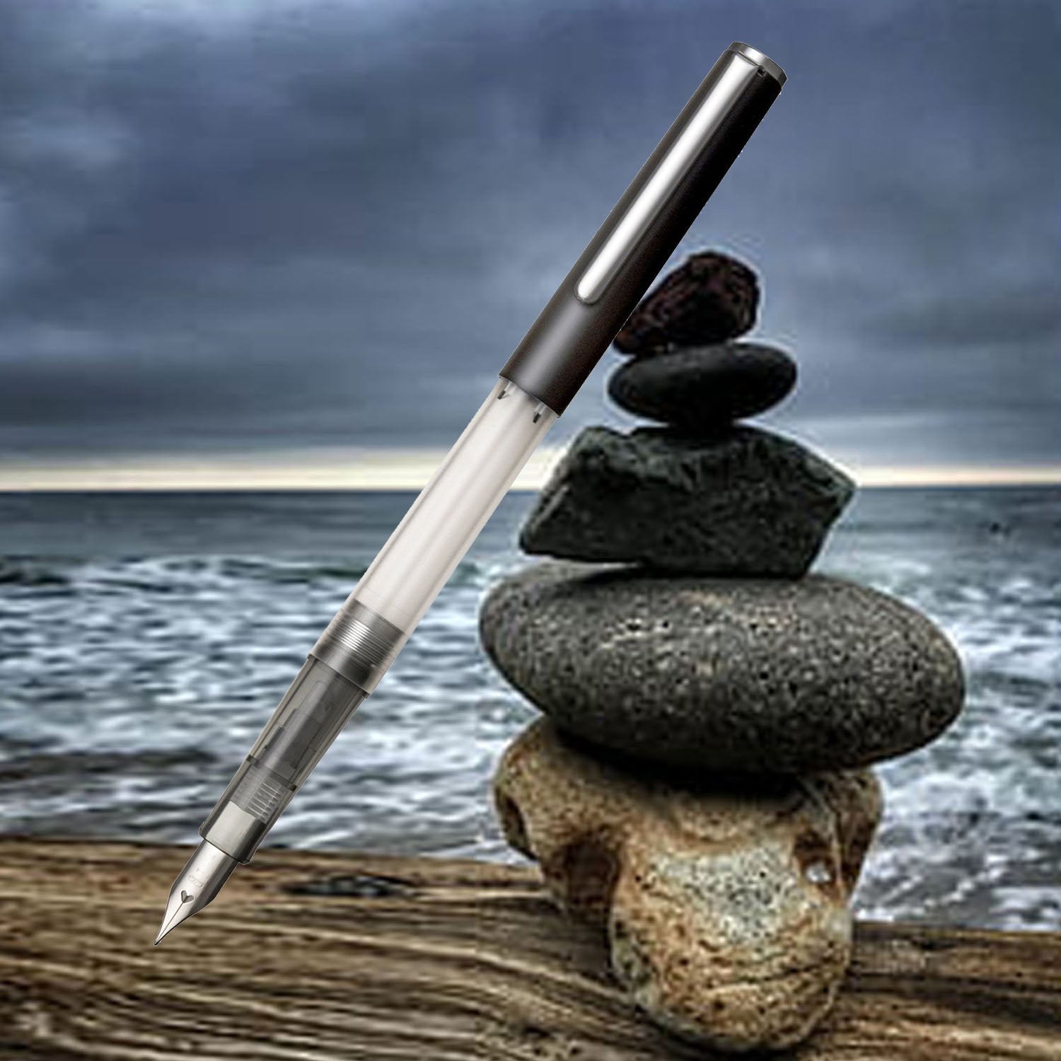 Sailor Hi-Ace Neo Clear Black CT Fountain Pen