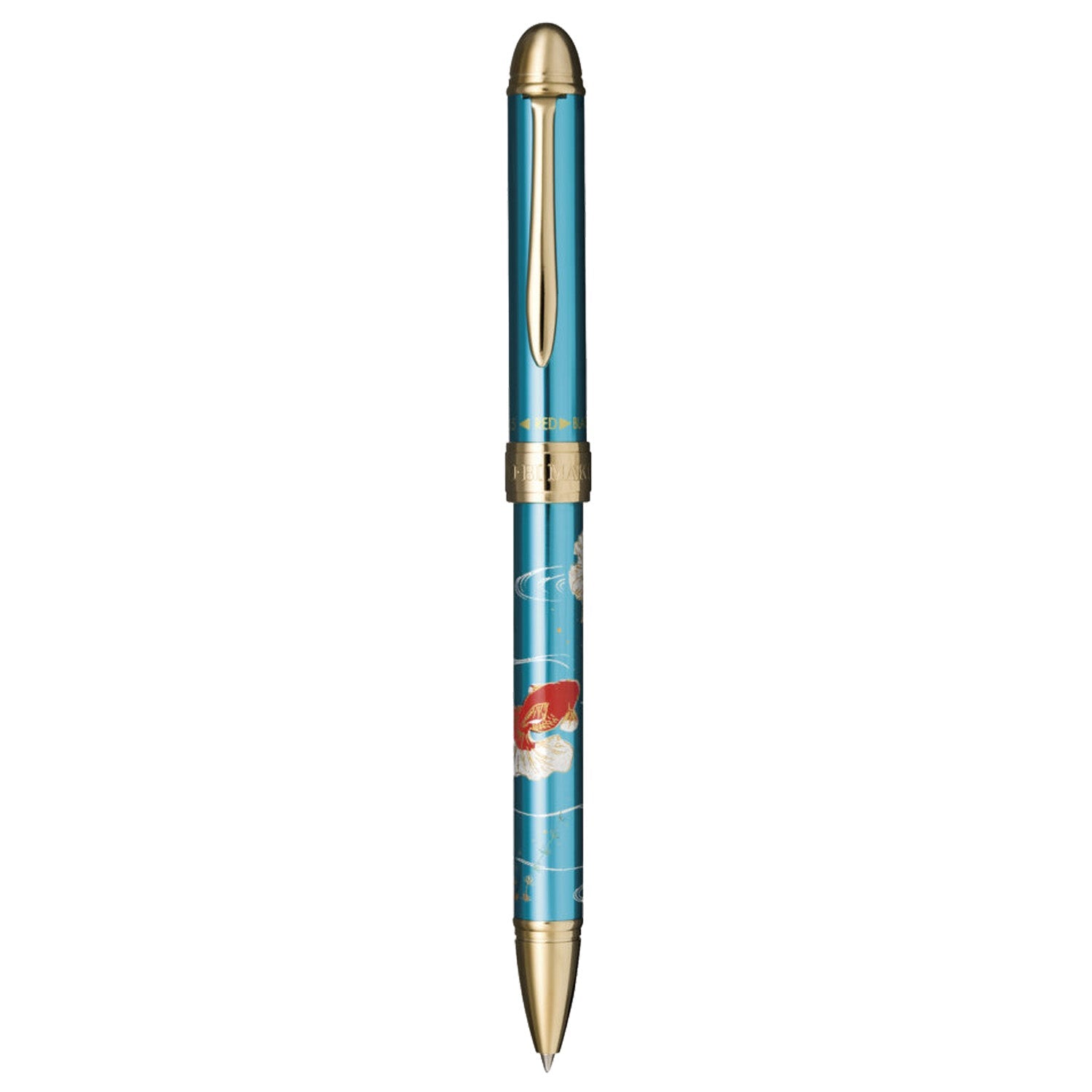 Sailor Yubi Maki-E Gold Fish Metalic Blue GT Multi Functional Pen 16-0353-244