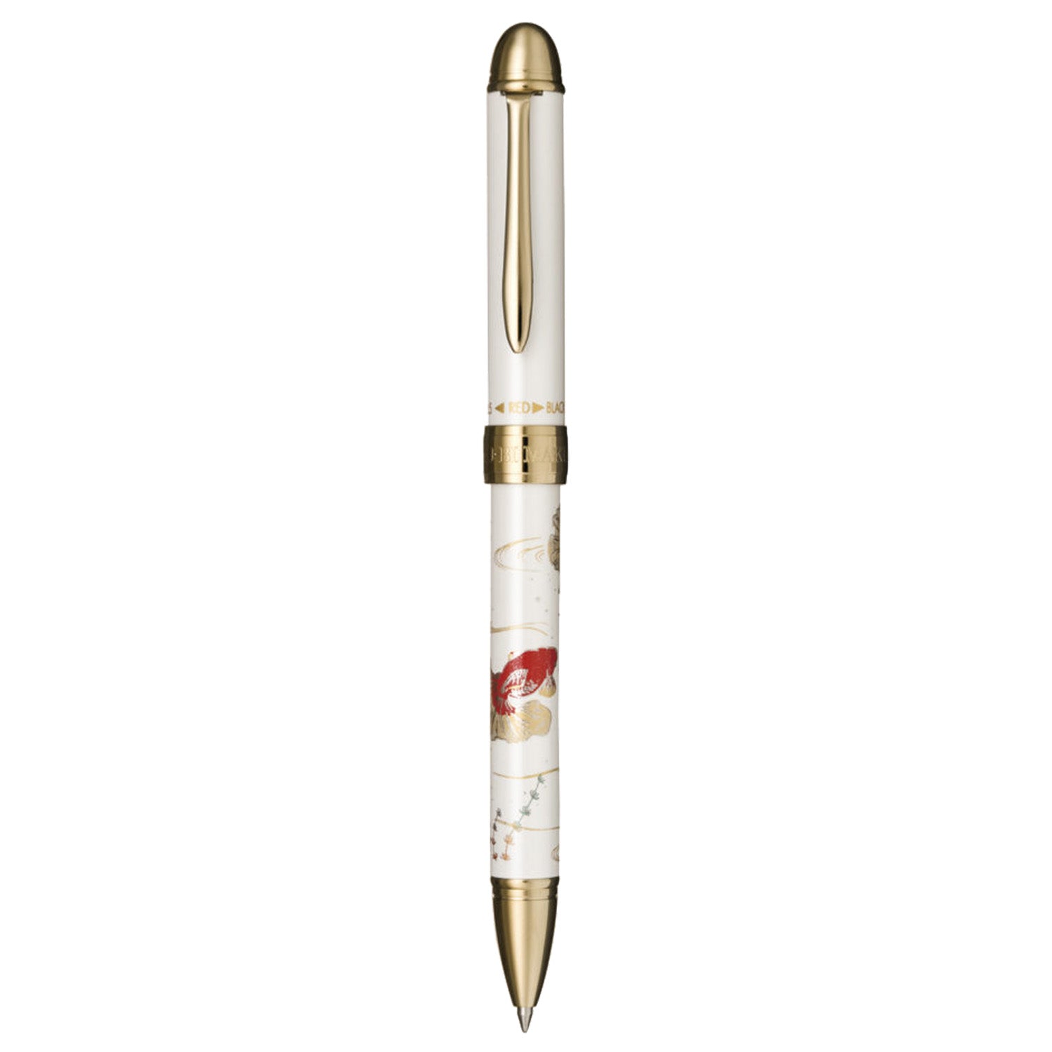 Sailor Yubi Maki-E Gold Fish White GT Multi Functional Pen 16-0353-210
