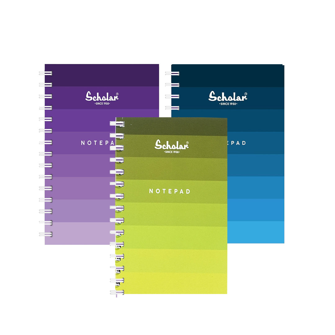 Scholar Side Bound Spiral Ruled Notepad