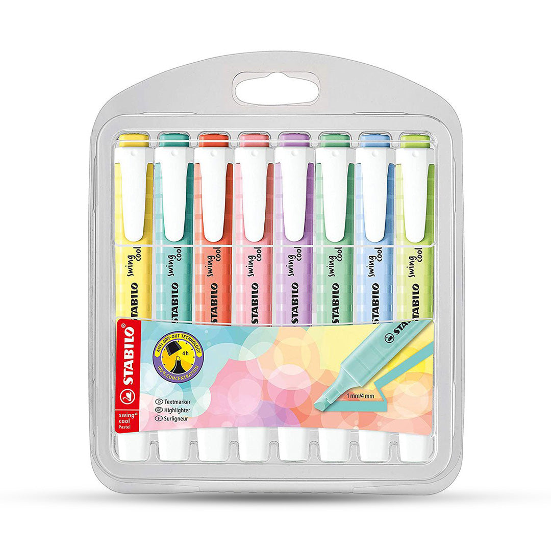 Stabilo | Swing Cool | Pastel | Pack Of 8Pcs - SCOOBOO - Stabilo
