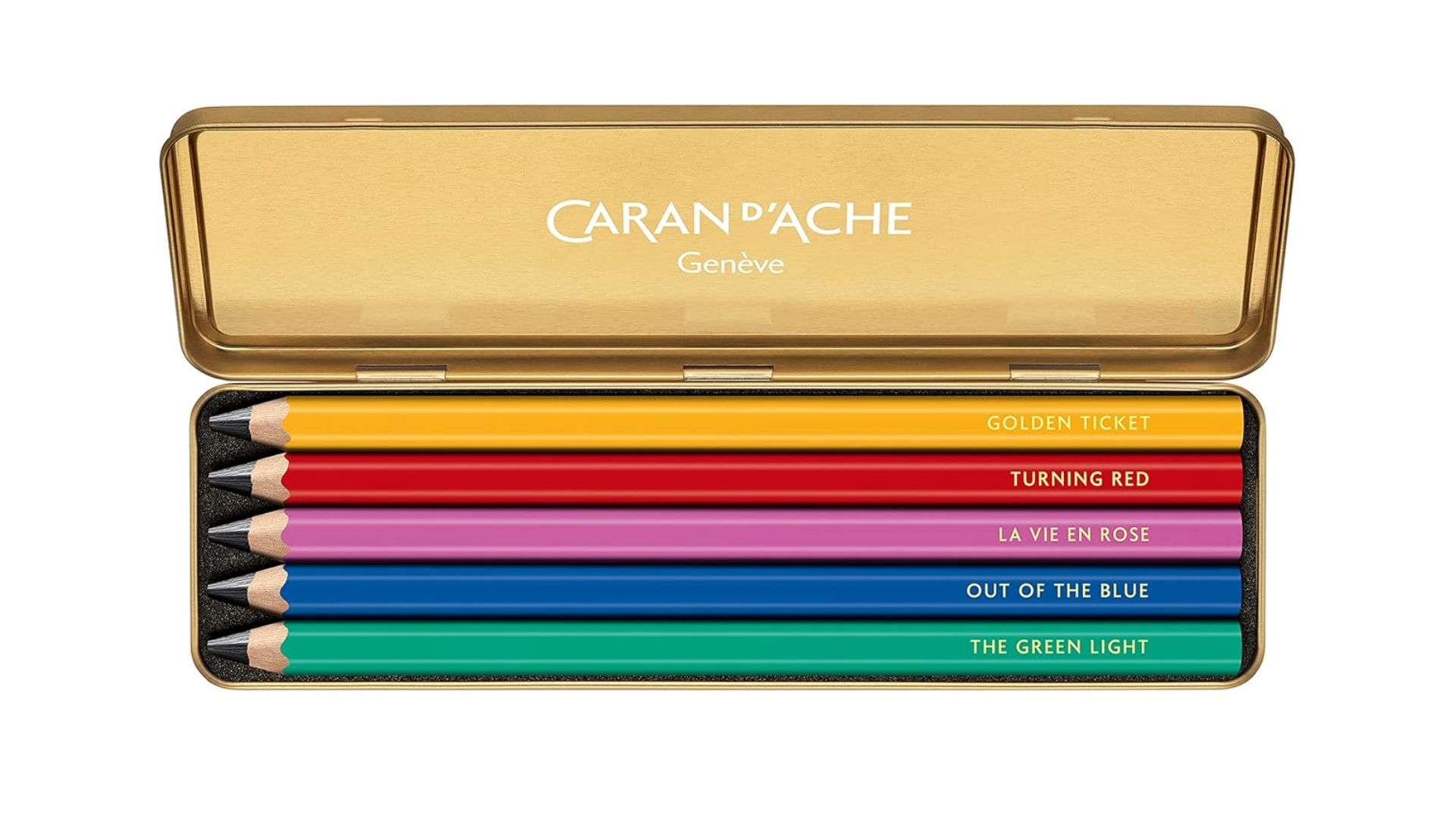 DNO Caran D'Ache COLOUR TREASURE MAXI GRAPHITE HB Set of 5 Pencils (Limited Edition)