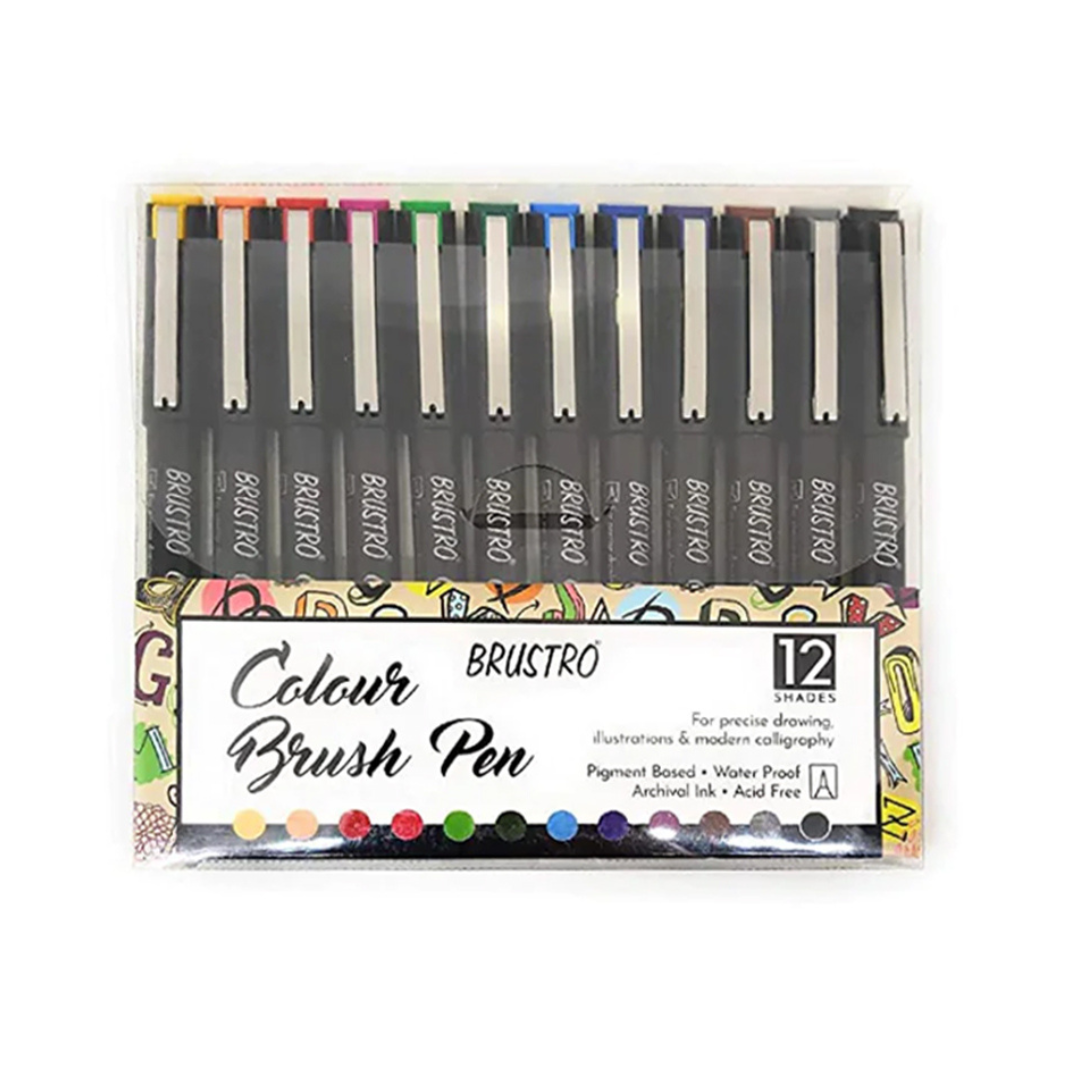 Brustro Soft Brush Pens-Set of 12