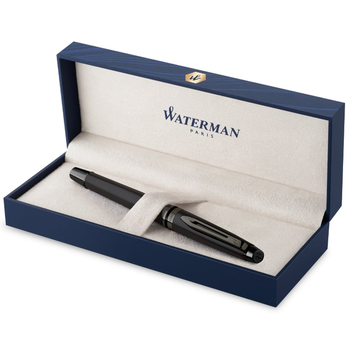 Waterman Expert Metallic Black RT Fountain Pen