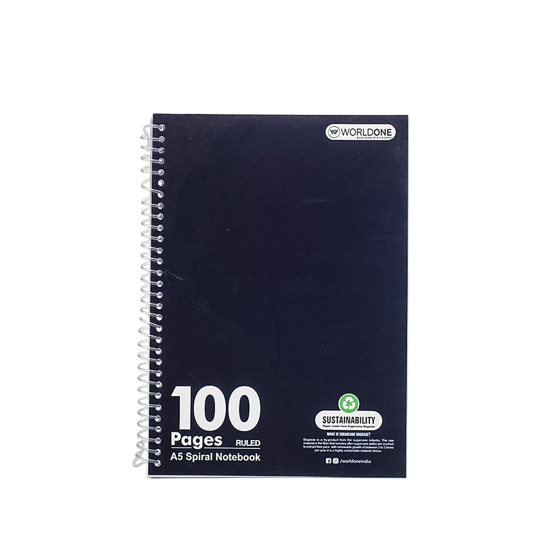 Worldone Spiral Ruled Notebook
