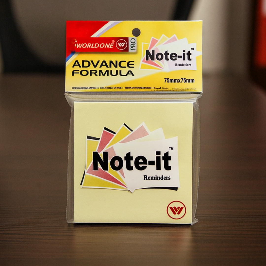 Worldone Note IT self-Adhesive and repositionable Sticky Notes