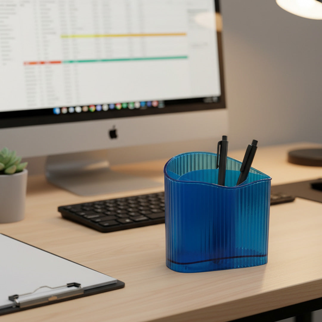 Worldone Flexi Desk Organiser Blue