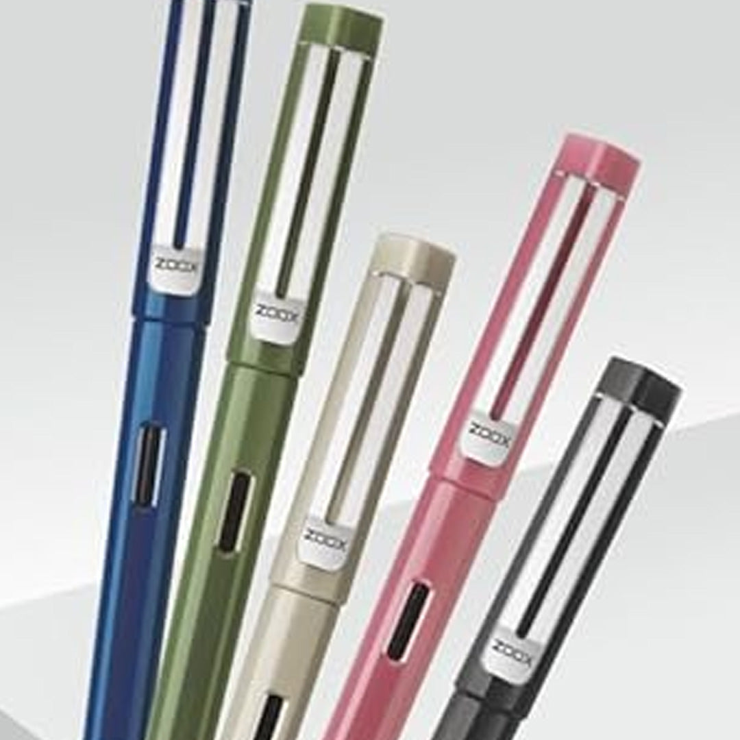 Zoox A9-Fountain pen with 3 pcs Ink Cartridge, 1 pc Ink Converter