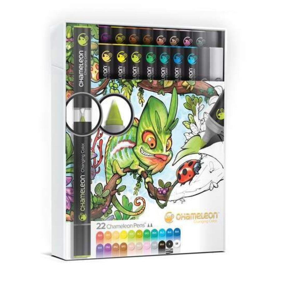 Chameleon Color Tones 22 Pen Deluxe Set - SCOOBOO - Brush Pens