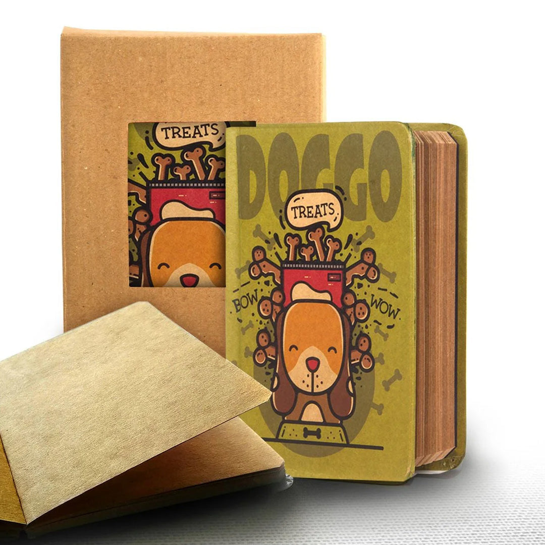 Mooch Jungle Series Khaki A6 Plain Notebook