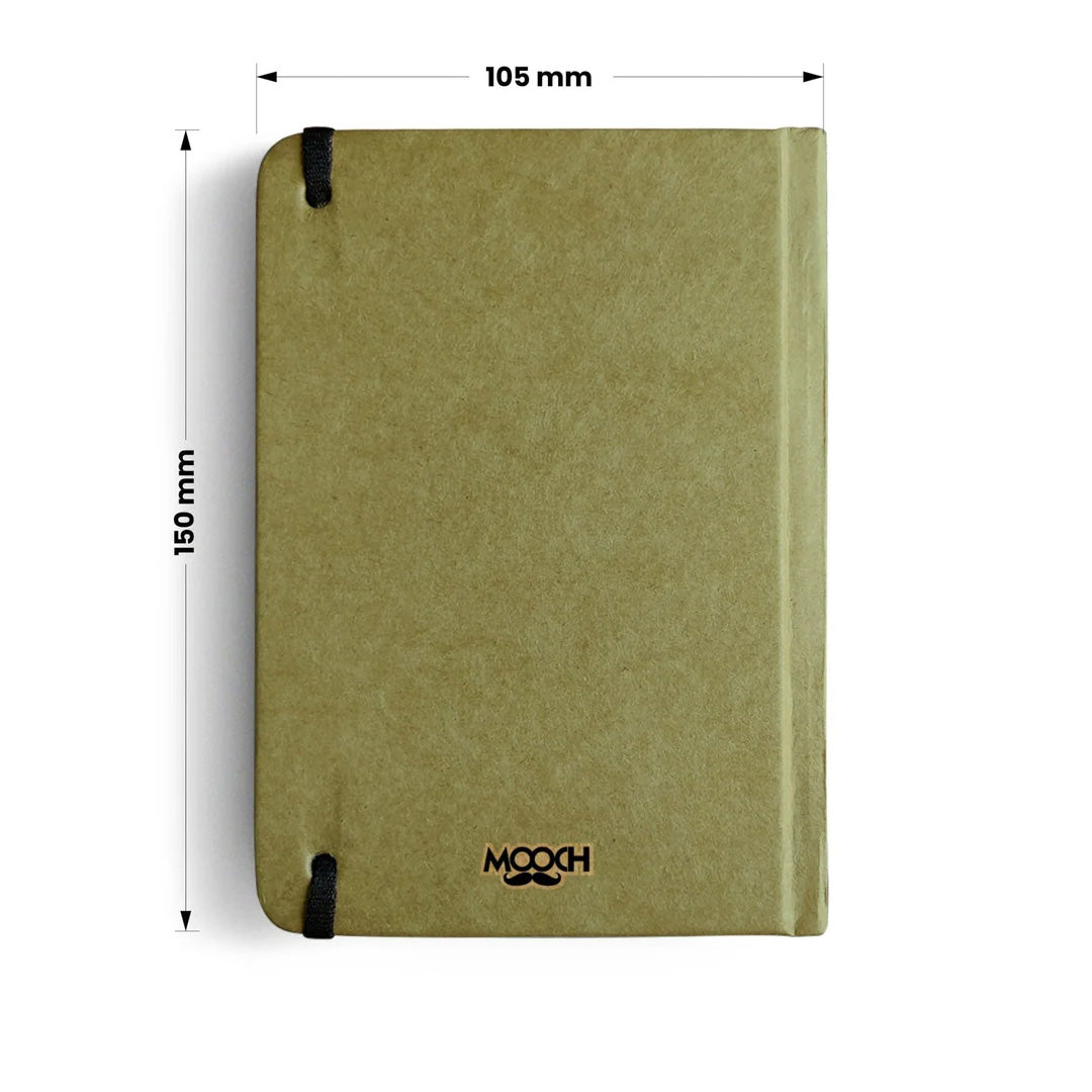 Mooch Jungle Series Khaki A6 Plain Notebook